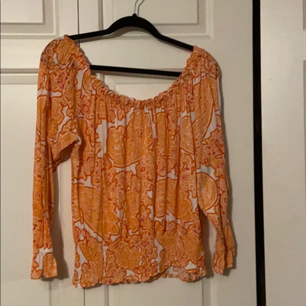 Michael Kors off the shoulder blouse